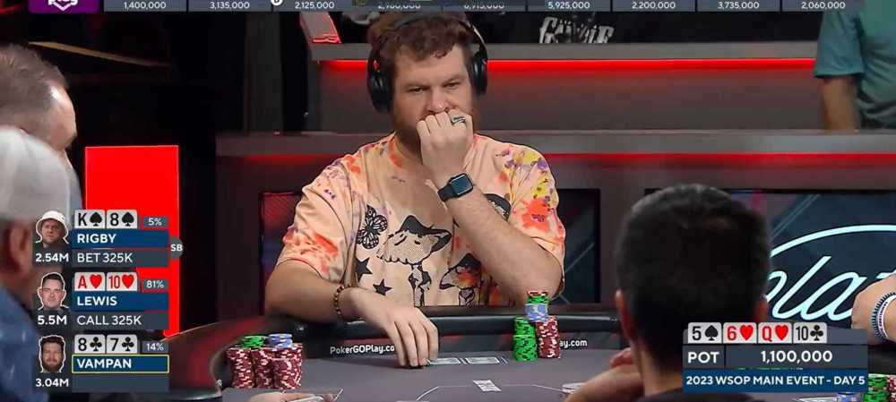 Sự kiện chính WSOP 2023: Daniel Vampan's Bluff thắng lớn