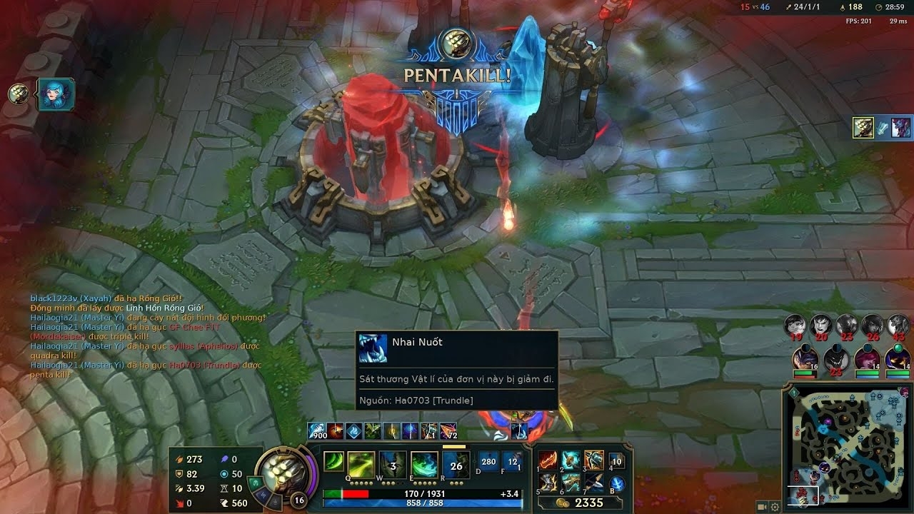 Thời điểm mua trang bị sát lực